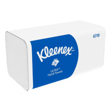 6710 Бумажные полотенца в пачках Kleenex Ultra белые трёхслойные